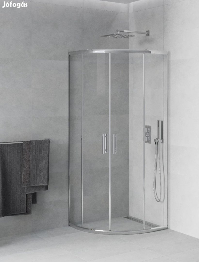 Mexen Rio zuhanykabin elhúzható ajtóval - 80 x 80 cm (863-080-080-01-
