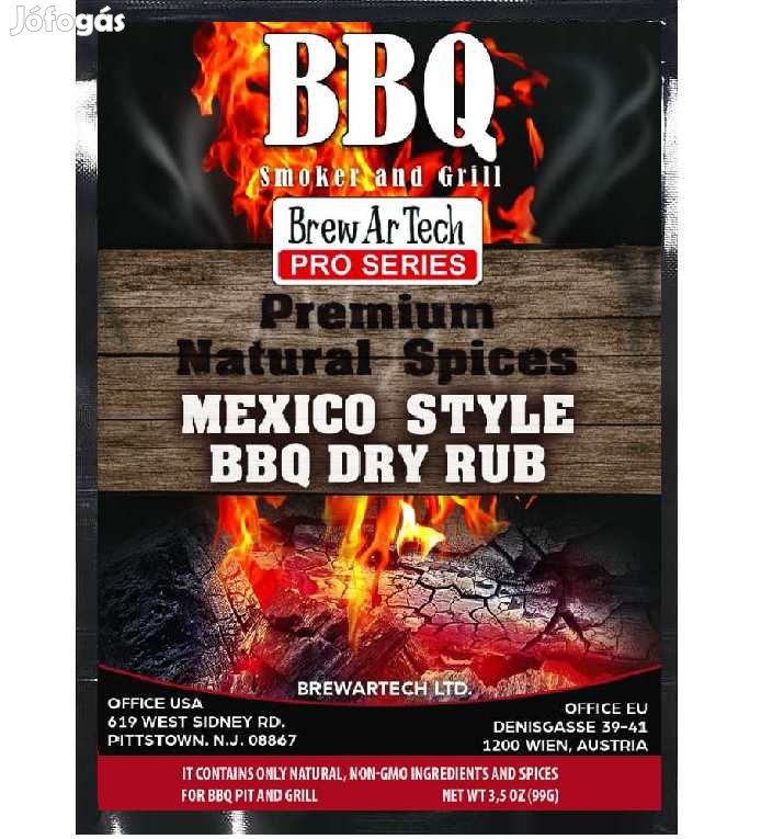 Mexico Style BBQ Dry Rub fŰszerkeverék 100g 3028