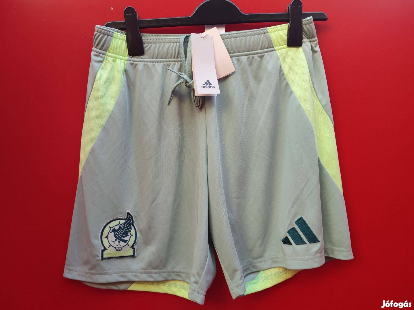 Mexikó válogatott eredeti adidas világoszöld rövid nadrág M