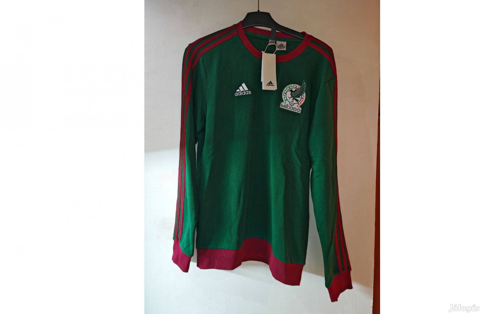 Mexikó válogatott eredeti adidas zöld pulóver (M)