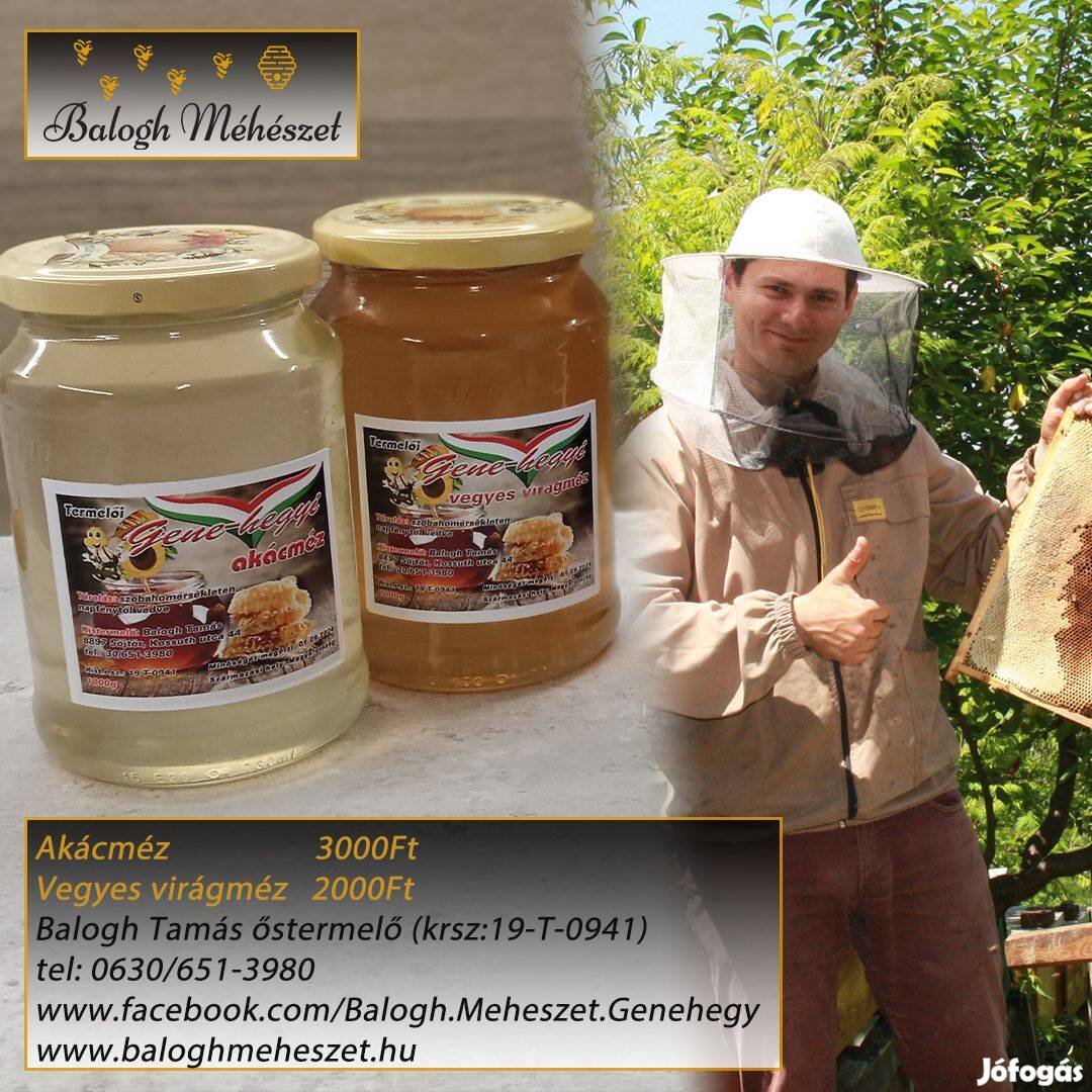 Méz, termelői méz, akácméz, vegyes virágméz