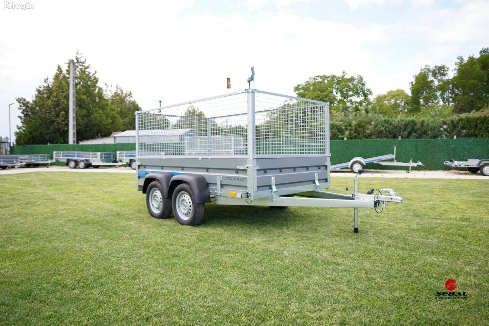 Mezőkövesden új utánfutó 263x150cm rácsos magasítóval