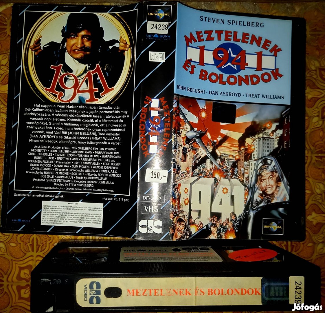 Meztelenek és bolandok - vígjáték vhs - John Belushi