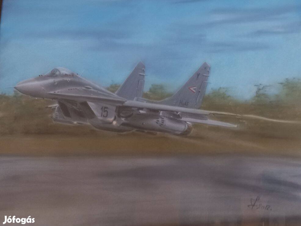 MiG-29 pasztelrajz