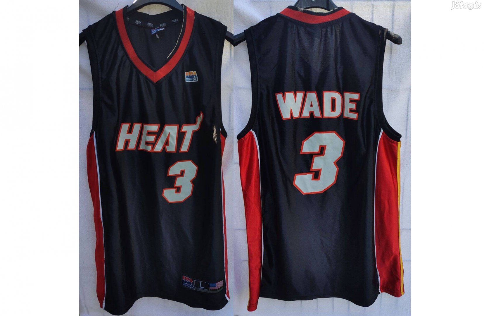 Miami Heat - Dwayne Wade fekete USA Basketball kosaras mez (L)
