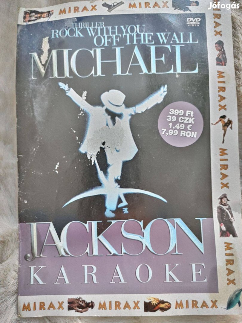 Michael Jackson Karaoke papírtokos magyar menűs DVD film ritkaság