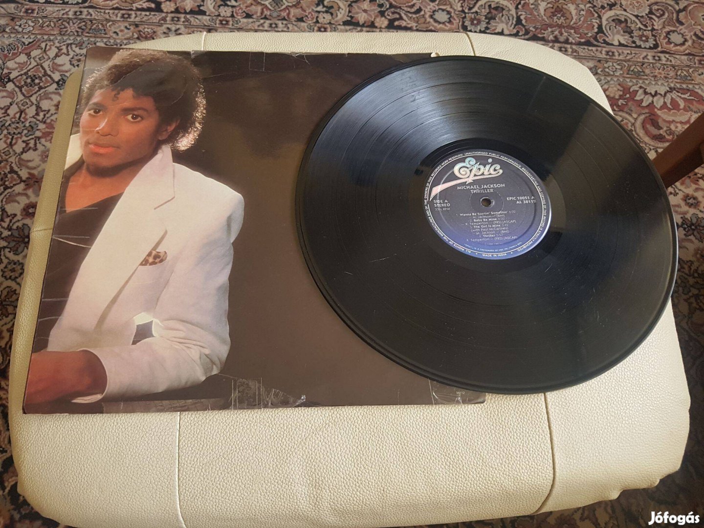 Michael Jackson Thriller eredeti bakelit lemez 1982 -ből