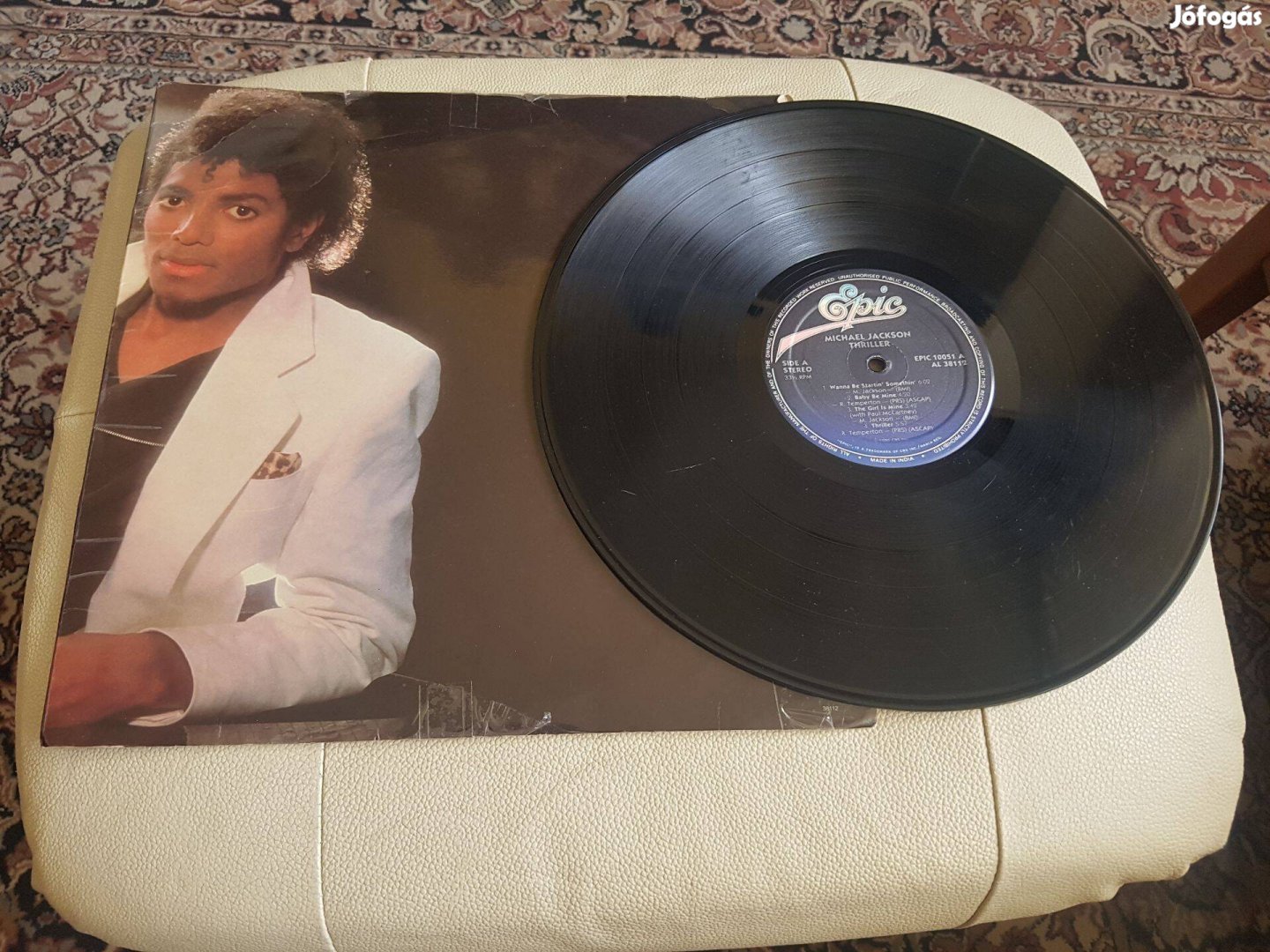 Michael Jackson Thriller eredeti bakelit lemez 1982 -ből