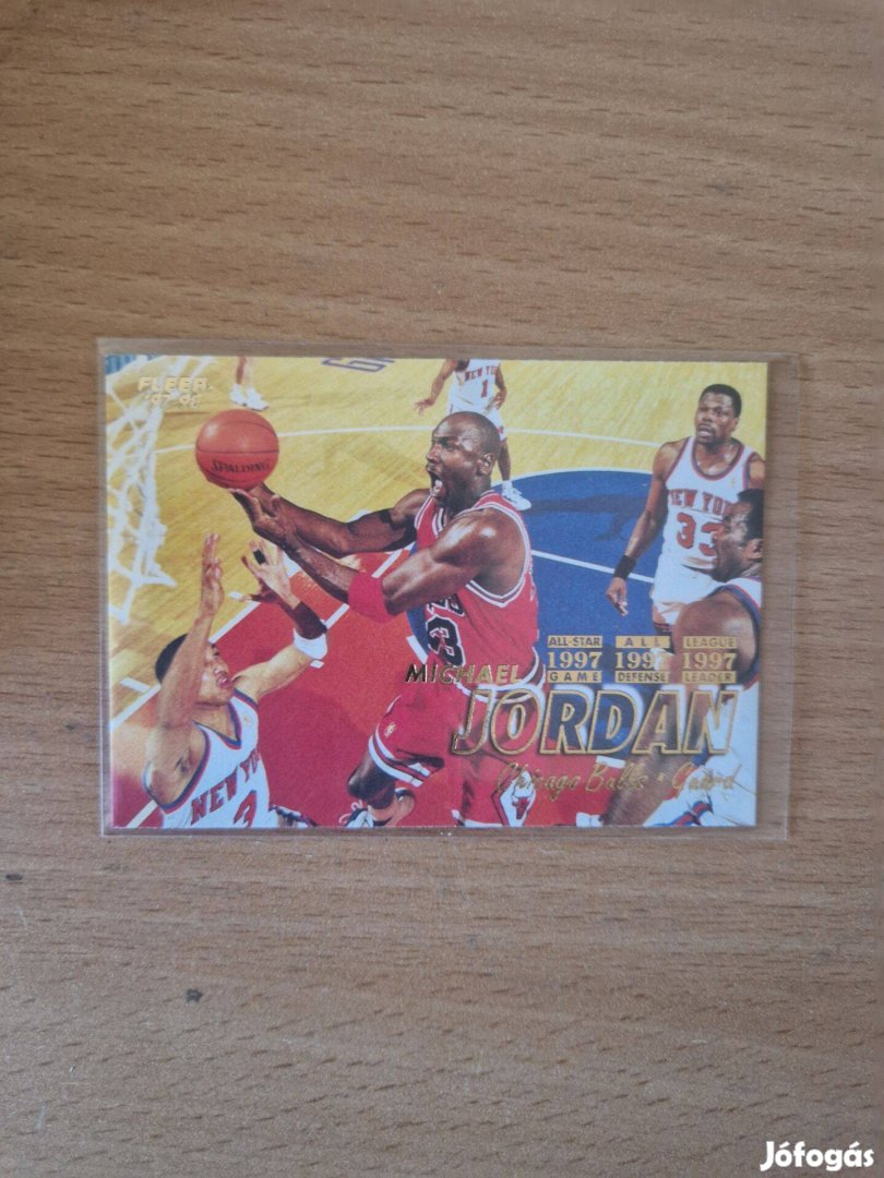 Michael Jordan Fleer 1997-98 23 kosaras kártya