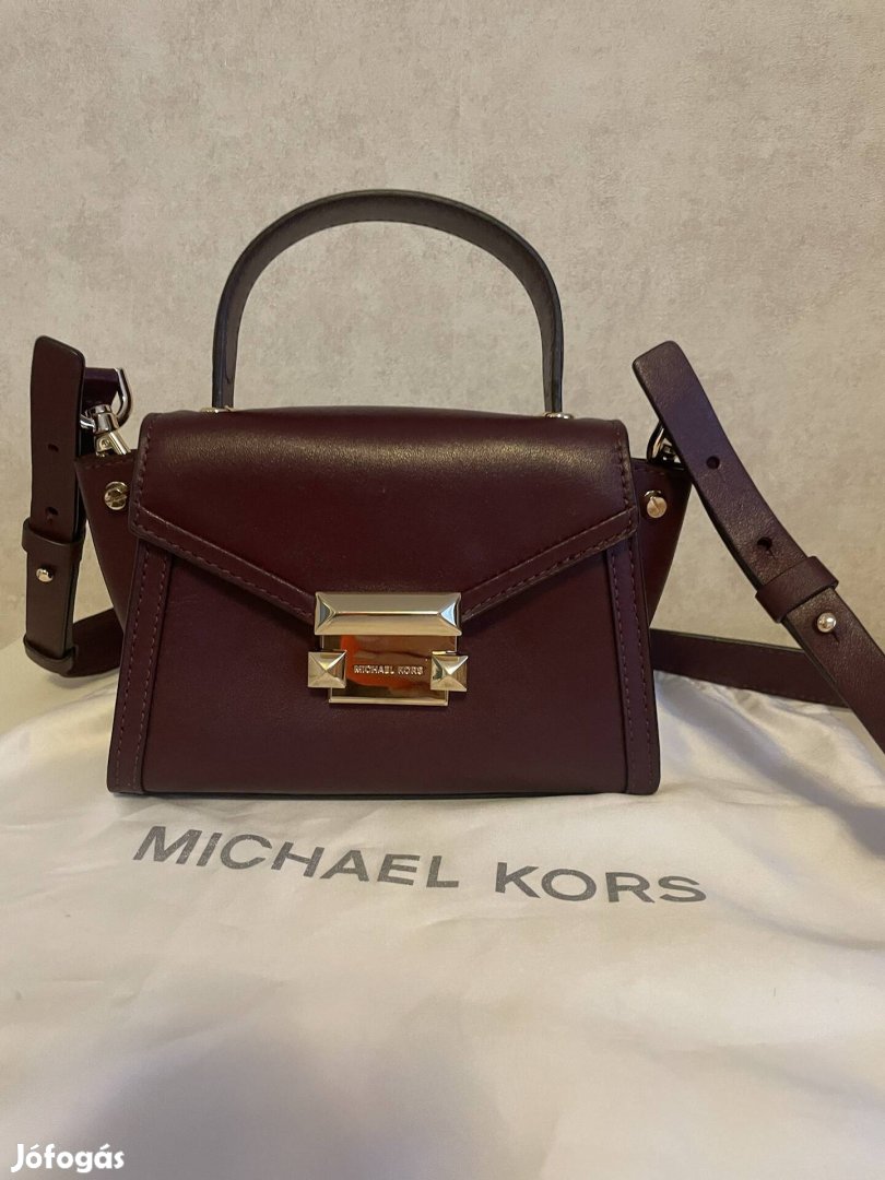 Michael Kors Mini bőrtáska, bordó