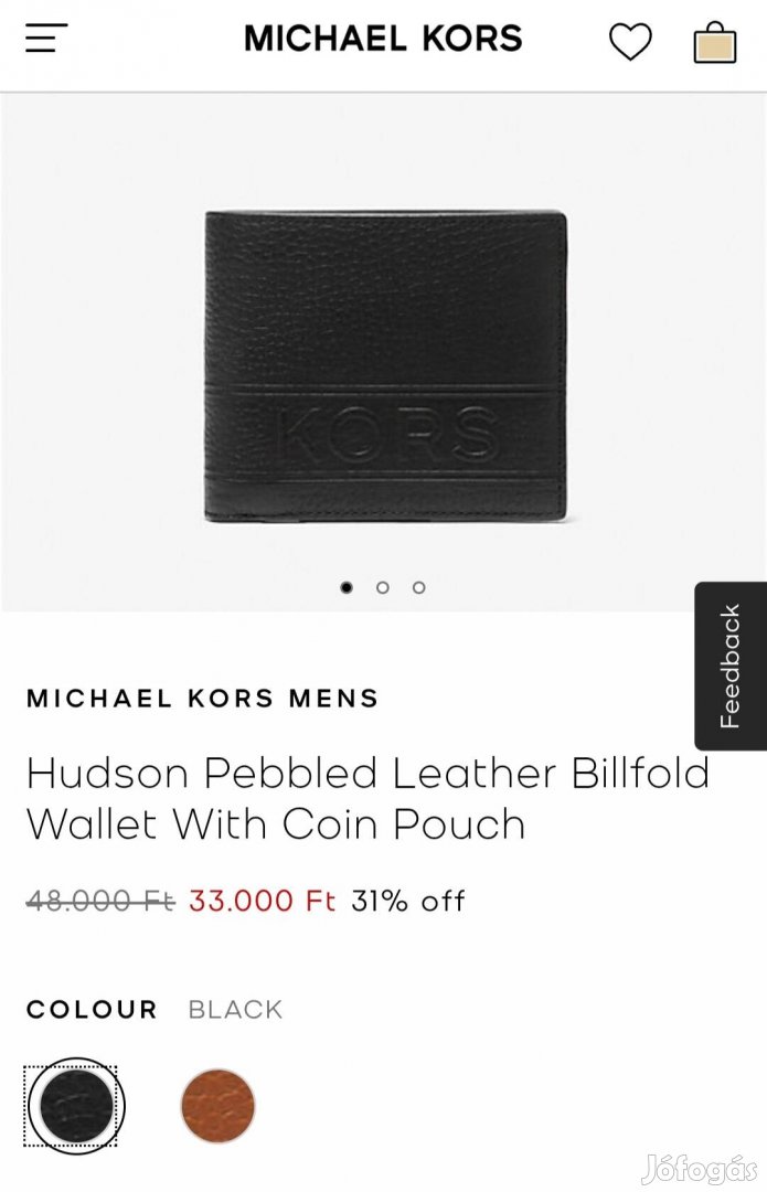 Michael Kors férfi bőr pénztárca 
