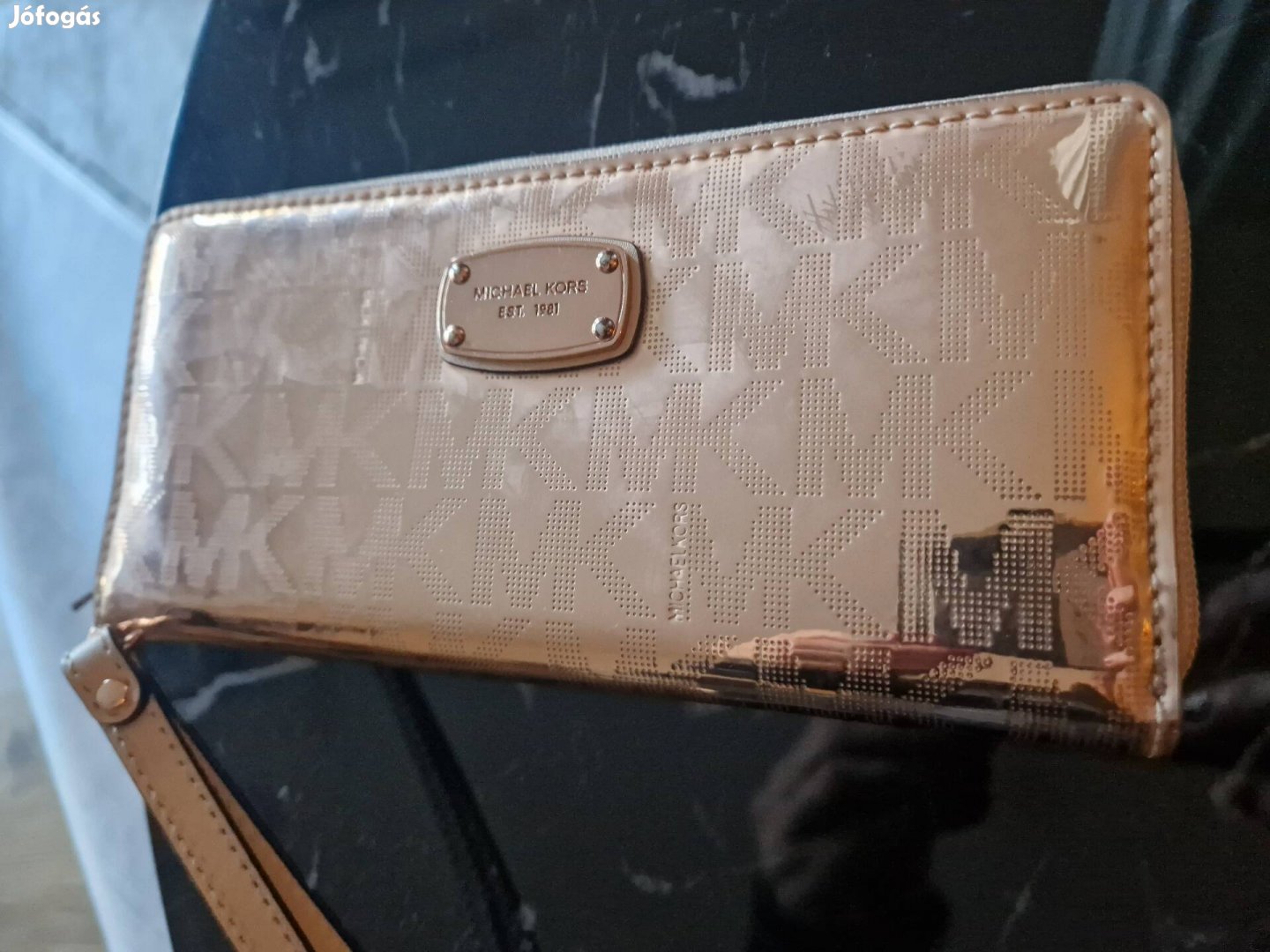 Michael Kors rosegold clutch, pénztárca 