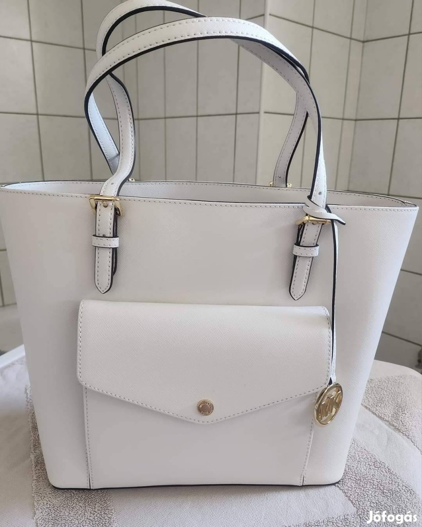 Michael Kors uj bőr taska optic white