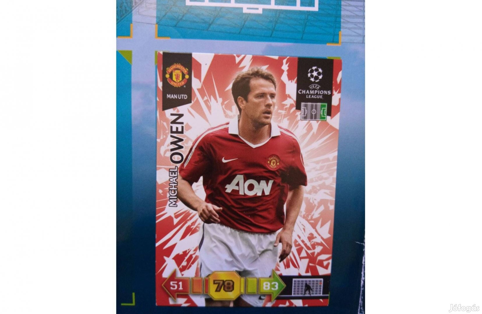 Michael Owen Panini Champions League kártya