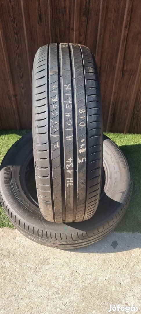 Michelin 215/65 R17 5,5mm 2018-as Nyári Gumiabroncs 2db #134