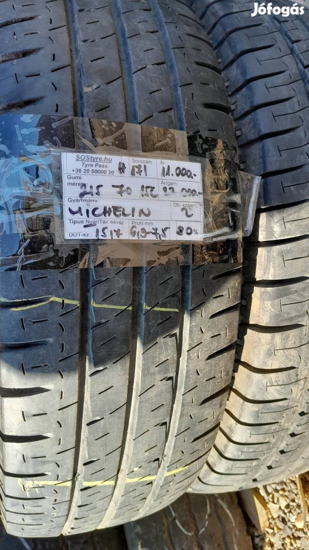 Michelin 215/70R15C nyári gumi 