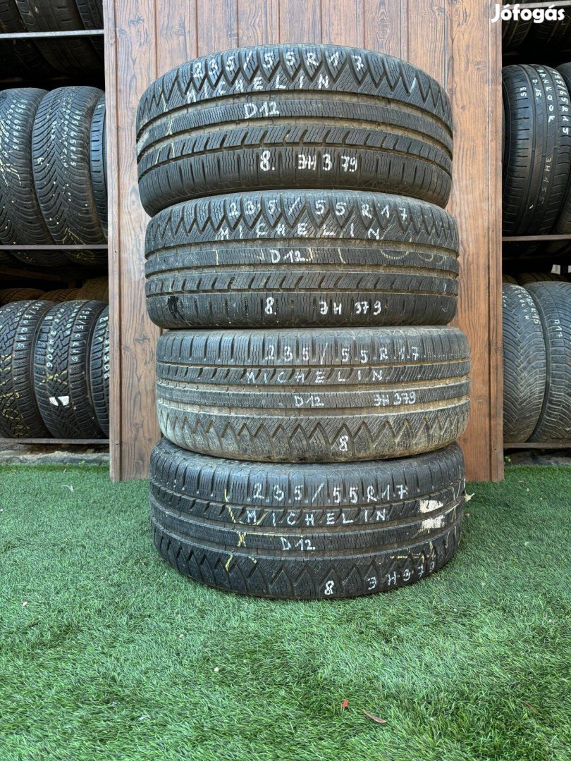 Michelin 235/55 R17 8mm 2012-es Téli Gumiabroncs 4db #379