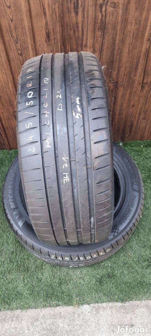 Michelin 245/50 R18 5mm 2021-es Nyári Gumiabroncs 2db #71