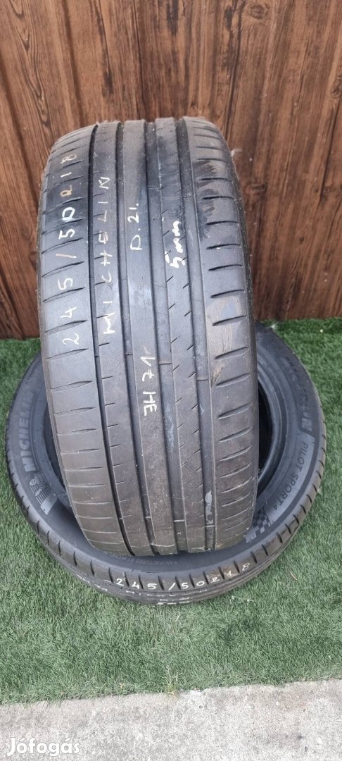 Michelin 245/50 R18 5mm 2021-es Nyári Gumiabroncs 2db #71