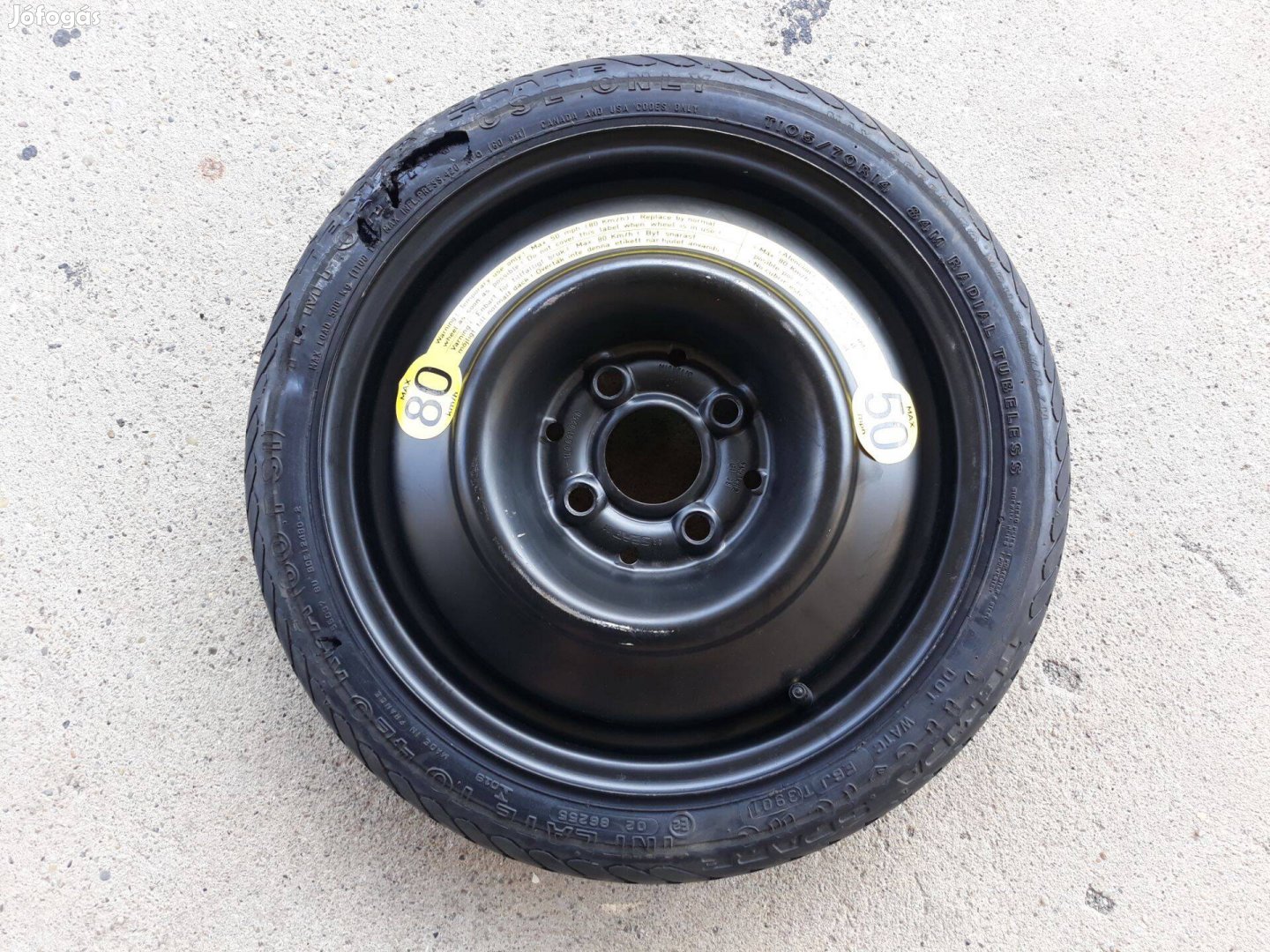Michelin 4×100 T105/70 R14 Mankókerék eladó!!! A Felni Szép Újszerű