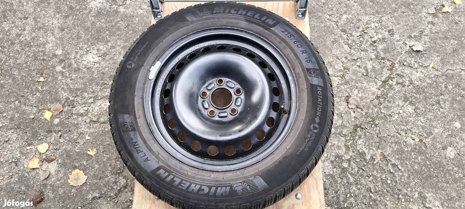 Michelin Alpin6 215/60/R16 téli gumi lemezfelnivel eladó