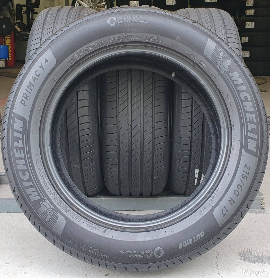 Michelin Primacy 215/60 R17 újszerű nyári gumi 4db /G371