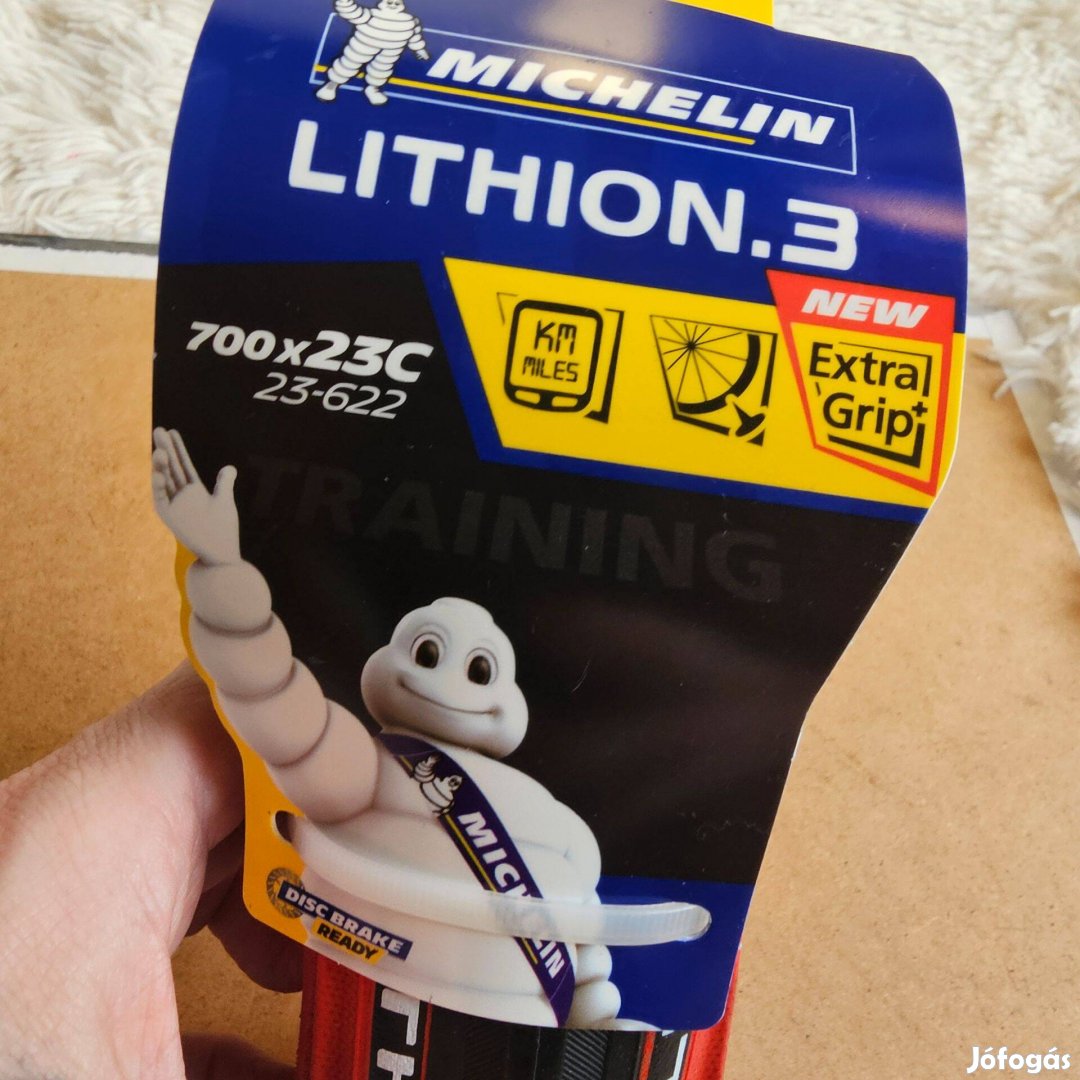 Michelin gumi Lithion 3 Black TS 23-622 (700x23C), kevlar új
