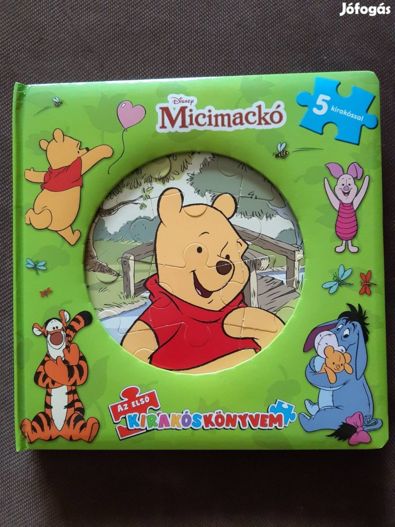 Micimackó puzzle mesekönyv, újszerű 