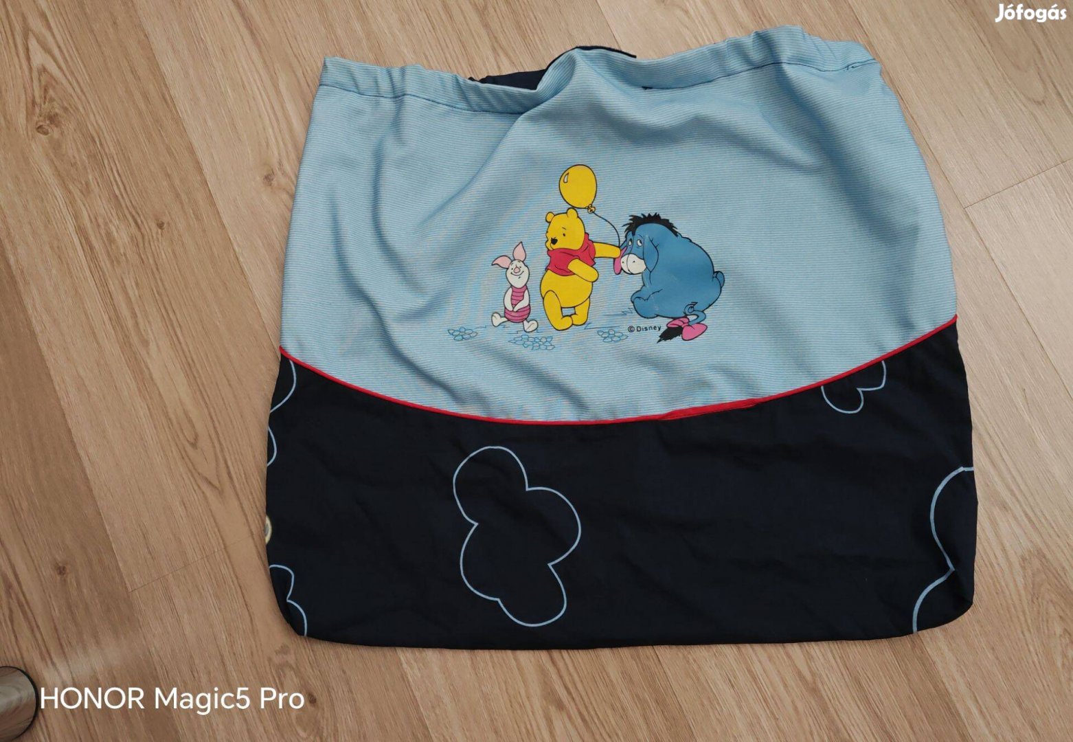 Micimackós tépőzáras zsák