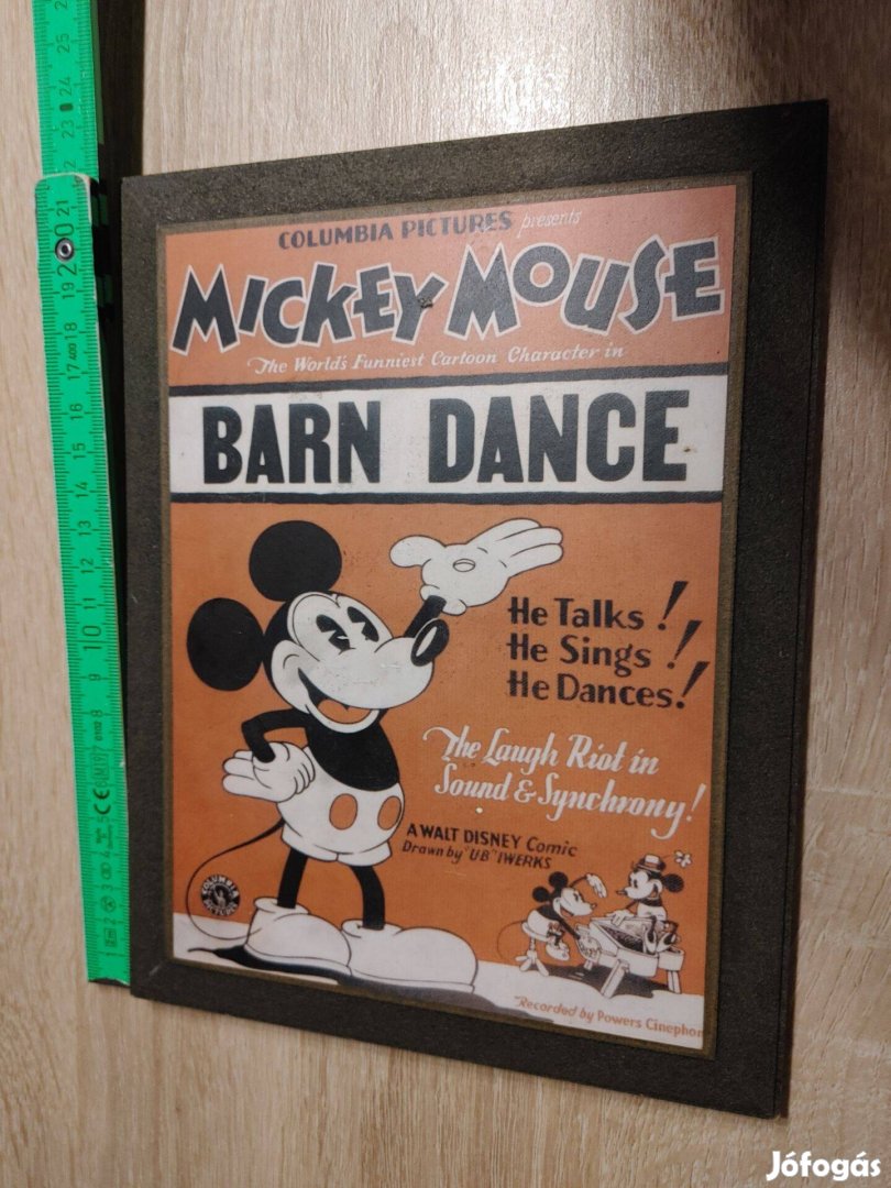 Mickey Mouse fali plakát keretben -Mikiegér