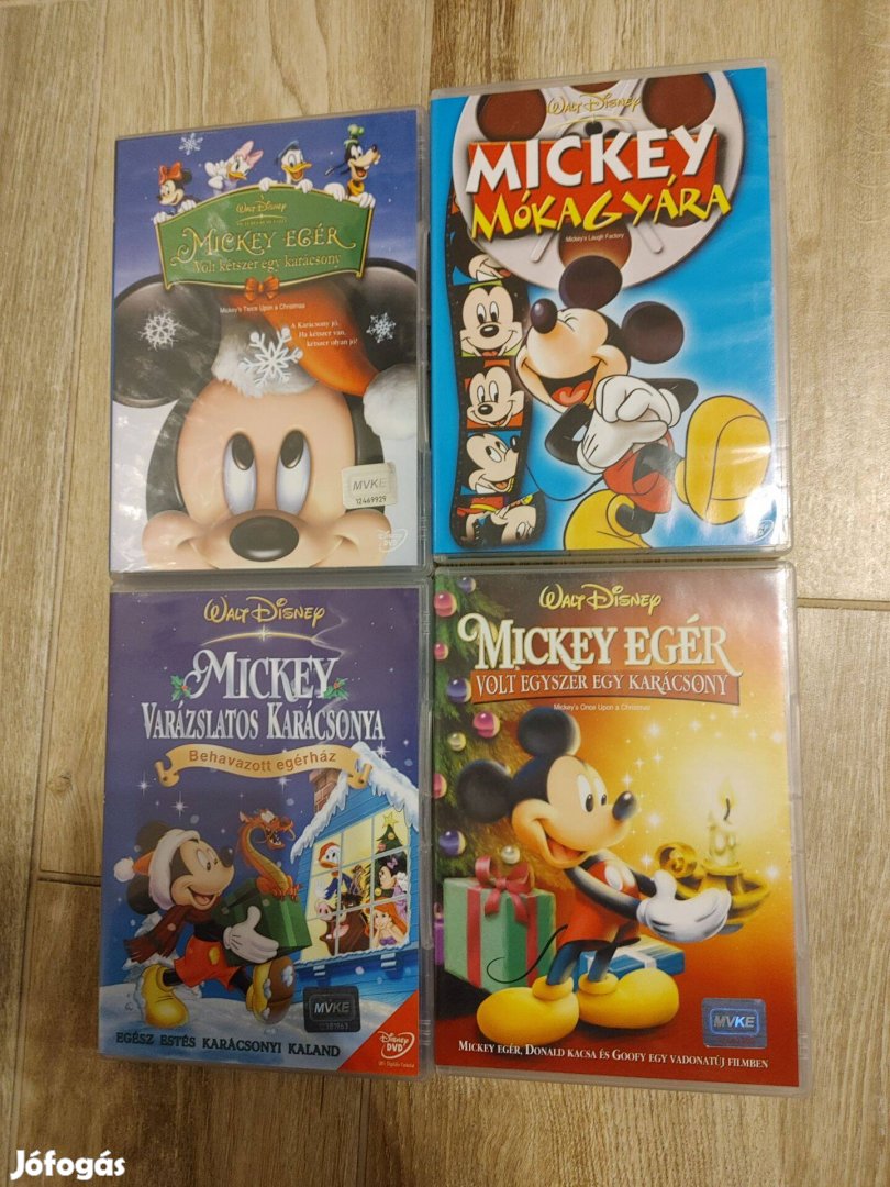 Mickey egér Nevess Mickeyvel dvd filmek 1700Ft/db