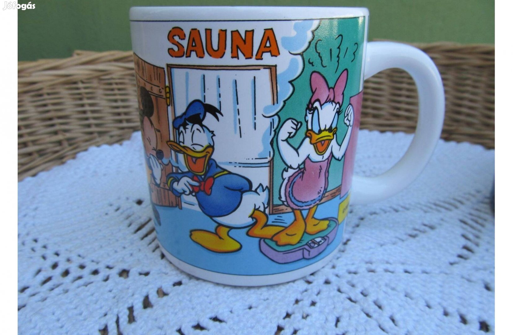 Mickey egér és barátai mintás fajansz gyerek bögre