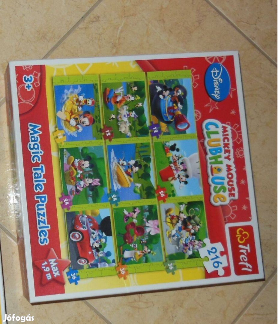 Mickey egér játszótere kirakó, puzzle babáknak