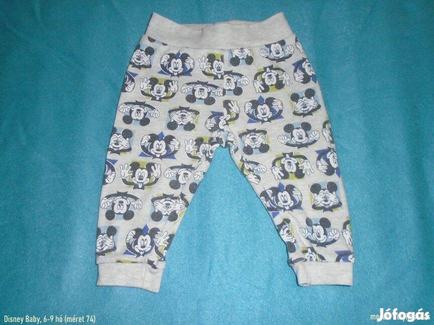 Mickey egér mintás Disney Baby jogger nadrág 6-9 hó (méret 74)