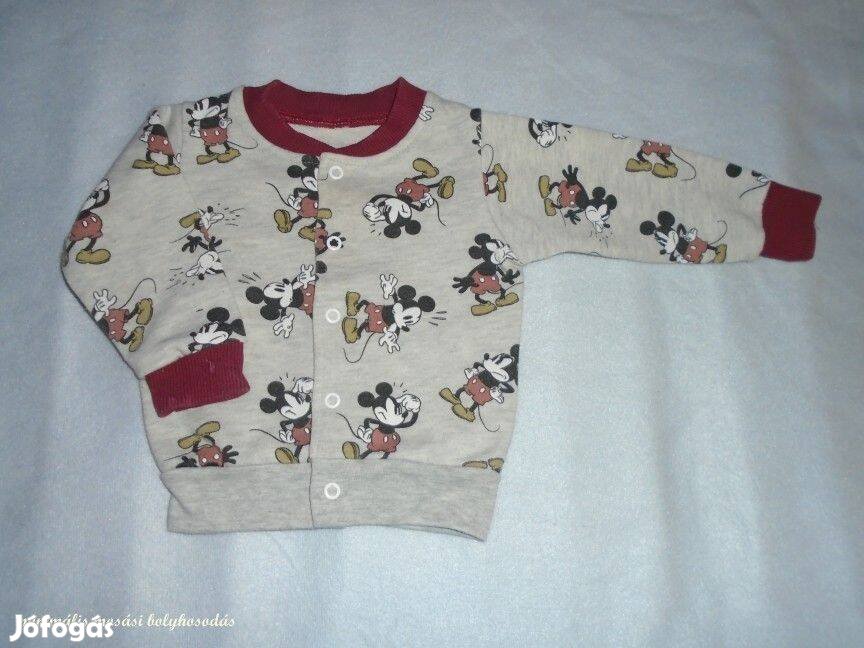 Mickey egér mintás patentos pulóver kardigán 3-6 hó (méret 68)
