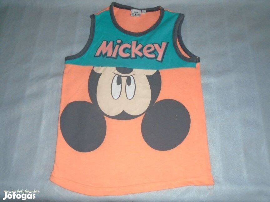 Mickey egér mintás ujjatlan póló 7-8 évesre (méret 128)