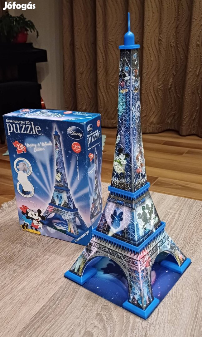 Mickey egeres Eiffel-torony puzzle kirakó