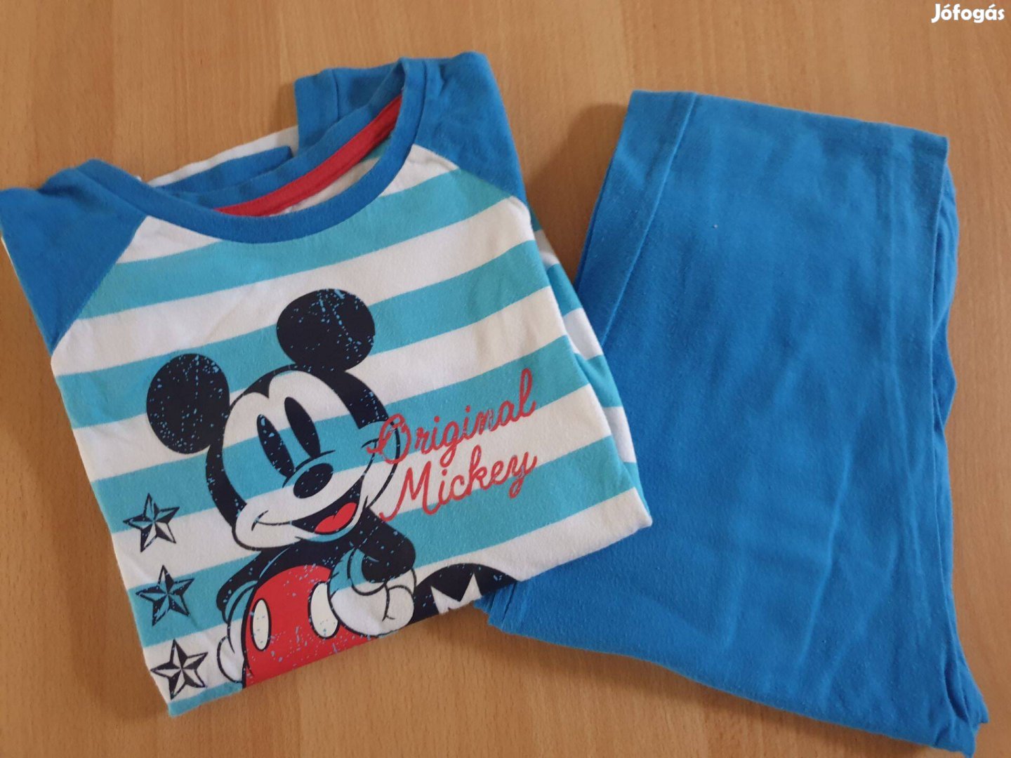Mickey egeres hosszú pizsama 122 / 128 -as méretben ( C&A )