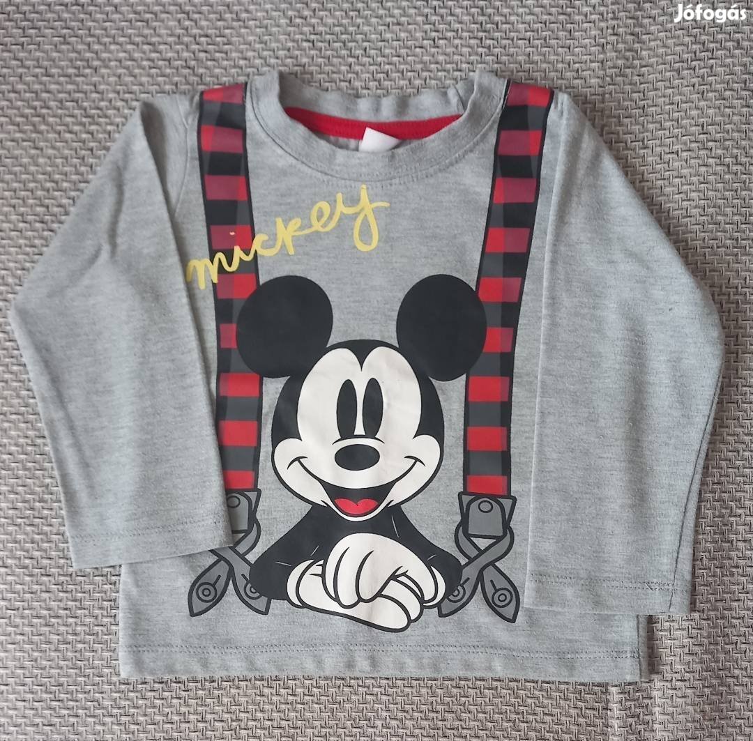 Mickey egeres kisfiú pulcsi 74-80 