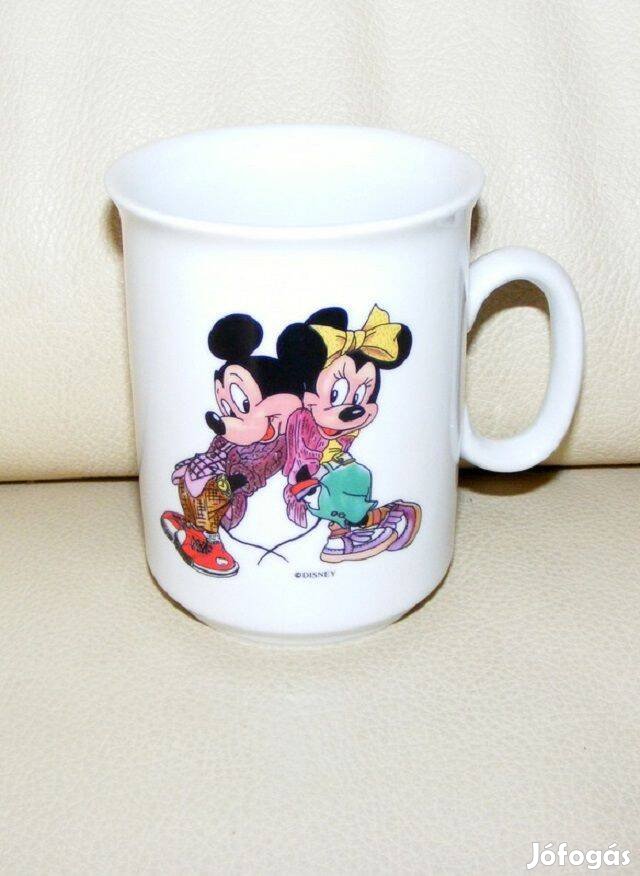 Mickey és Minnie egér porcelán bögre