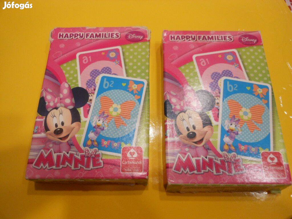 Mickey minnie 2db új kártyacsomag kislányoknak