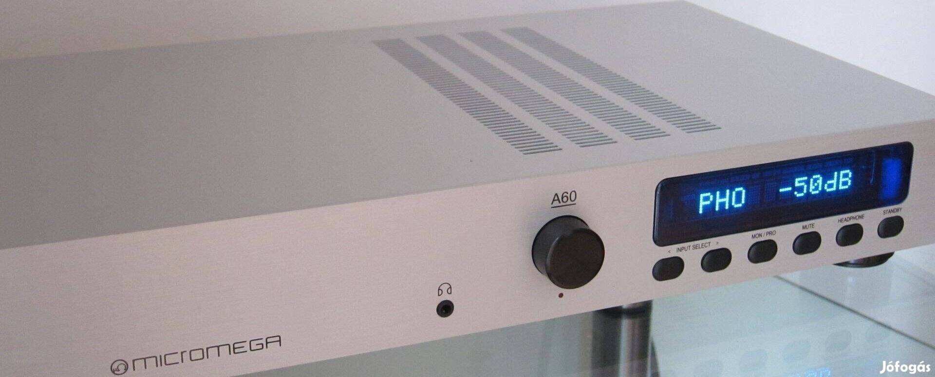 Micromega A 60 Audiofil Integrált erősítő újszerű állapot,