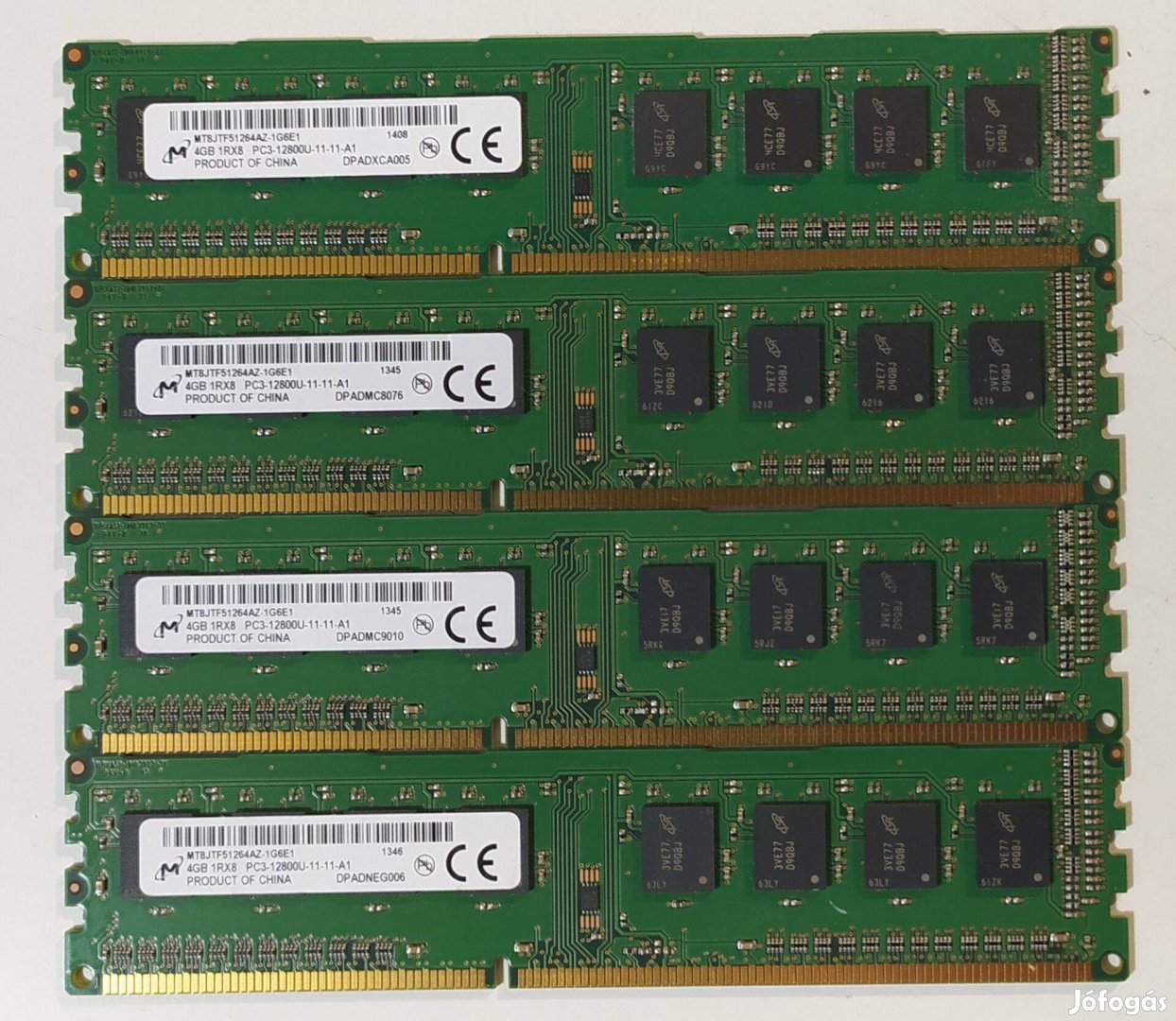 Micron 16GB (4x4GB) DDR3 1600MHz memória