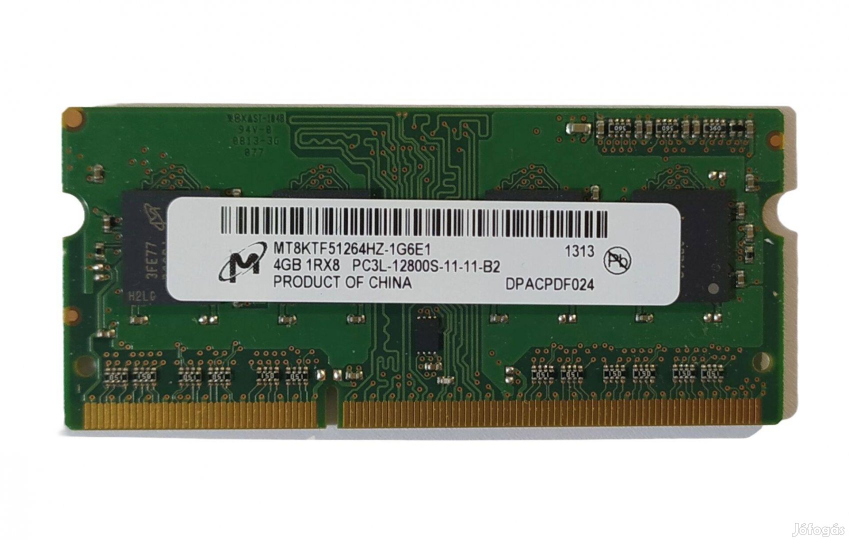 Micron 4GB DDR3 1600MHz laptop / notebook memória