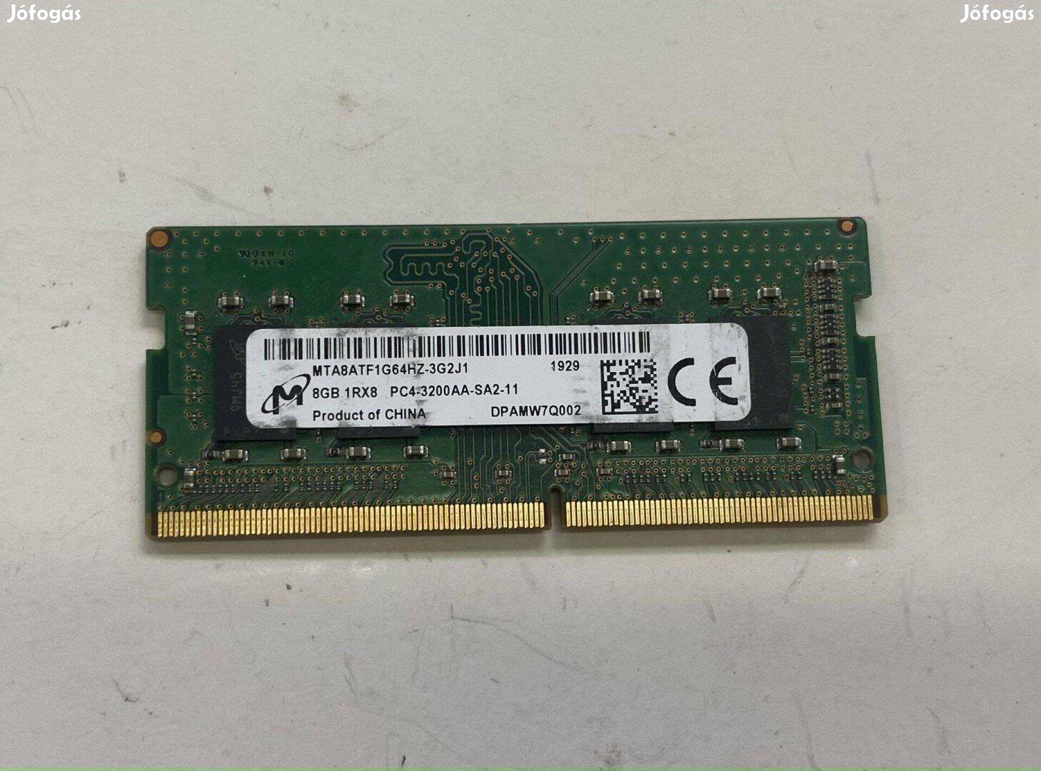 Micron PC4-3200aa DDR4 8GB 3200MHz SO-DIMM