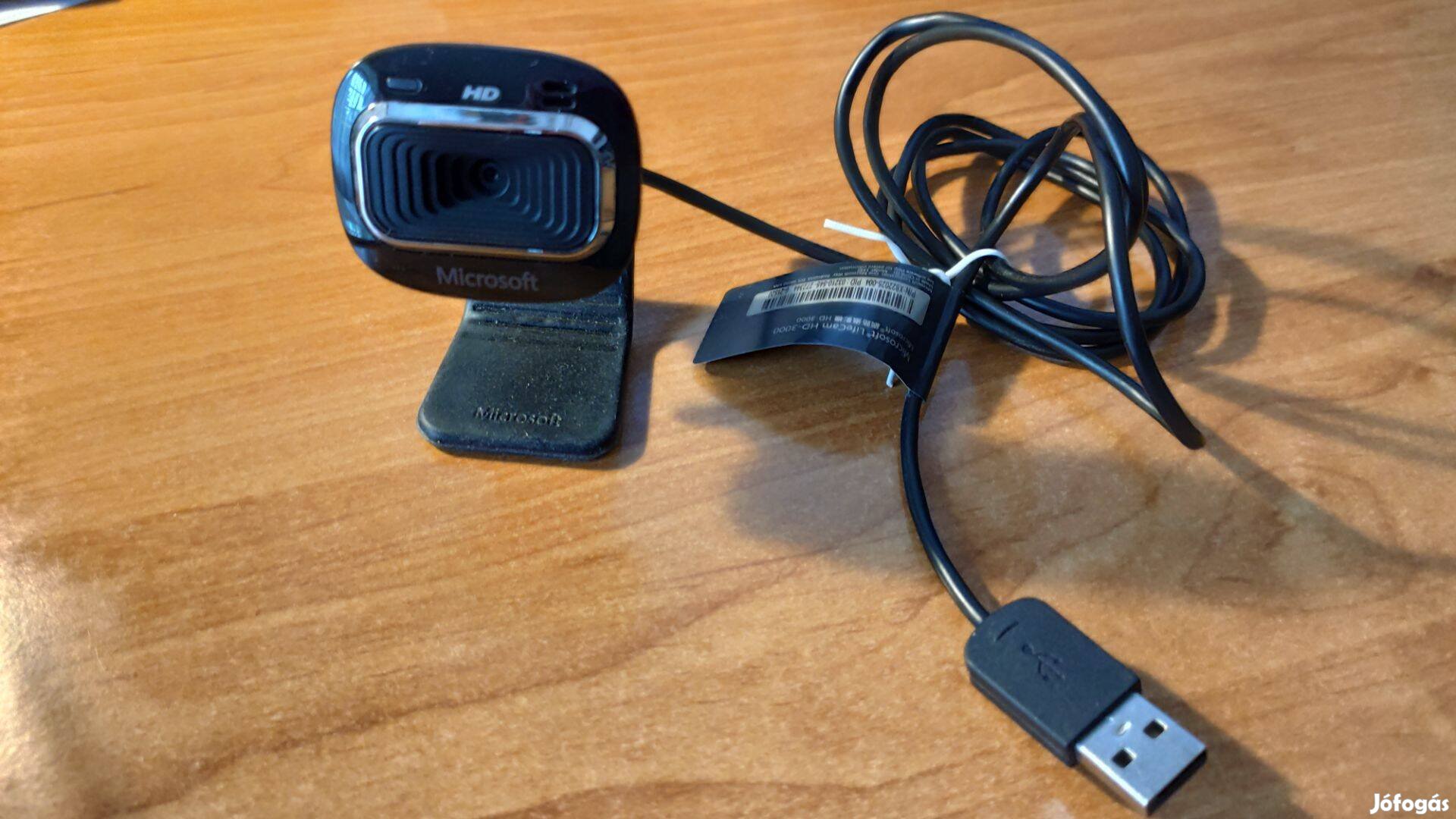 Microsoft Lifecam HD-3000 webkamera a chateléshez és videórögzítéshez
