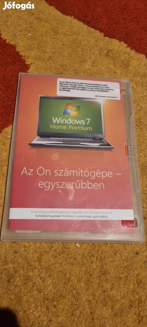 Microsoft Windows 7 home Premium 64 bites operációs rendszer 