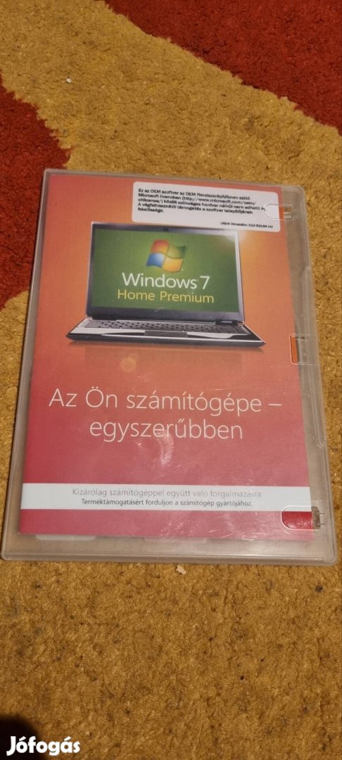 Microsoft Windows 7 home Premium 64 bites operációs rendszer 