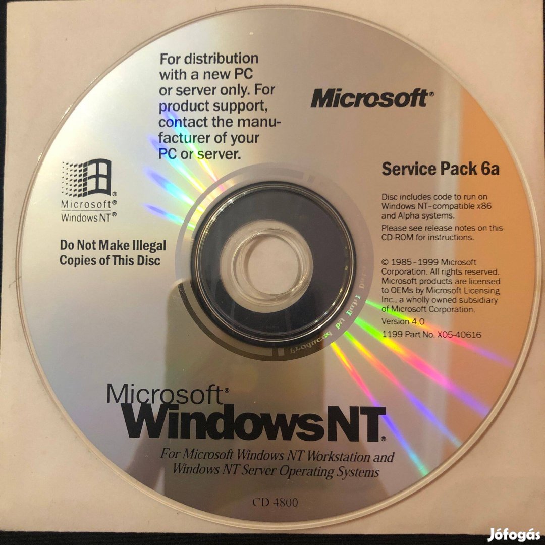 Microsoft Windows NT 4.0 Service Pack 6a
