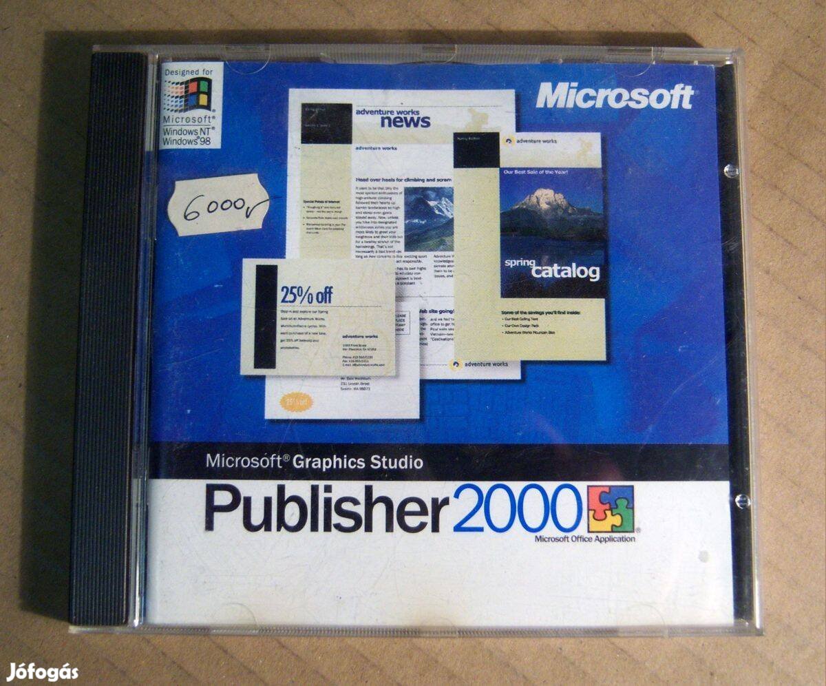 Microsoft - Publisher 2000 (CD) 1999 (jogtiszta)